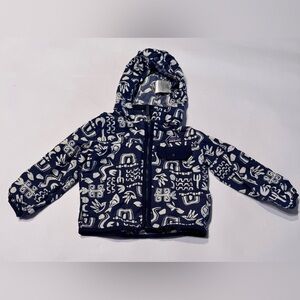 Patagonia Baggies Lightweight Jacket Toddler Zip Up Hooded 2T Navy Blue